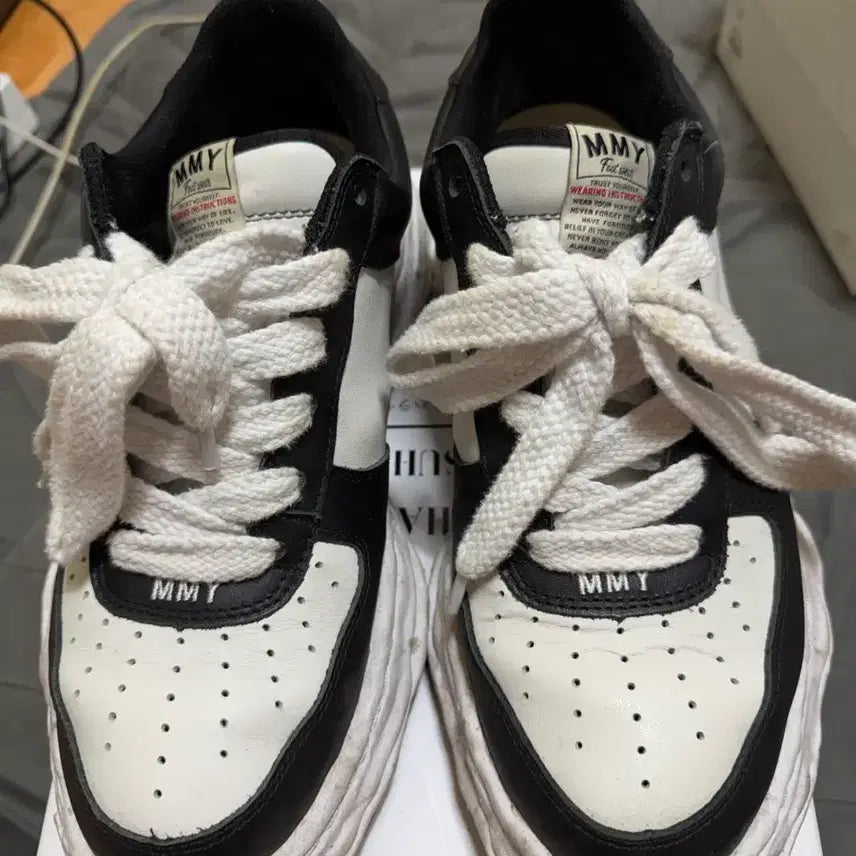 [BUNJANG] Maison Mihara Yasuhiro Wayne OG Sole Leather Low-top Sneakers Size 44 / 미하라야스히로 og 웨인 레더 44사이즈