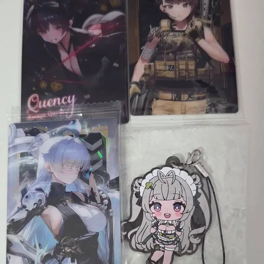 [BUNJANG] Nihilism Wafer Keyring Bundle Set (Nayuta, Soda, Quency, Delta) / 니케 웨하스 키링 일괄 (나유타 소다 퀀시 델타)