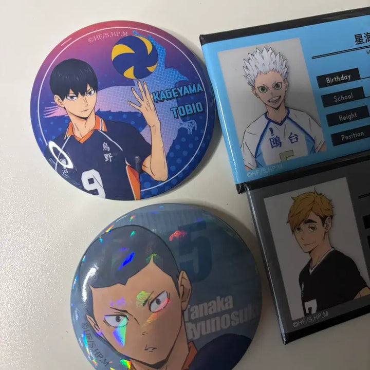 [BUNJANG] Haikyu!! Profile Badge Bundle - Kageyama, Tanaka, Hoshiumi, Atsumu / 반택포)하이큐 뱃지 프로필 일괄 카게야마 다나카 호시우미 아츠무