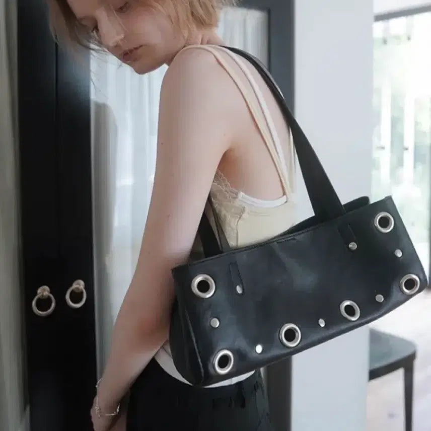 [BUNJANG] HEIRLY Haze Eyelet Leather Mini Bag / 히어리 미니백