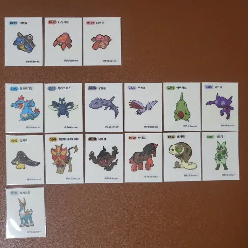 [BUNJANG] Pokemon Stickers (Pixel, Season 3, 4, 5) Individual Sale / 포켓몬 띠부씰 (픽셀, 시즌3,4,5) 개별판매