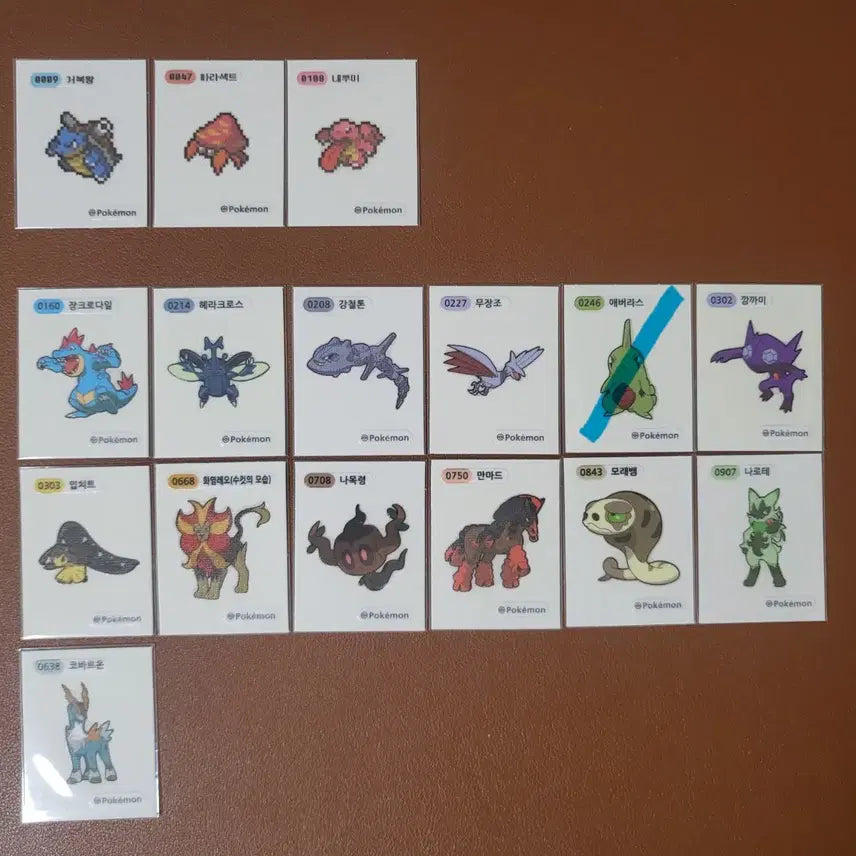 [BUNJANG] Pokemon Stickers (Pixel, Season 3, 4, 5) Individual Sale / 포켓몬 띠부씰 (픽셀, 시즌3,4,5) 개별판매