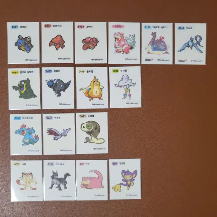 [BUNJANG] Pokemon Stickers (Pixel, Season 3, 4, 5) Individual Sale / 포켓몬 띠부씰 (픽셀, 시즌3,4,5..) 개별판매