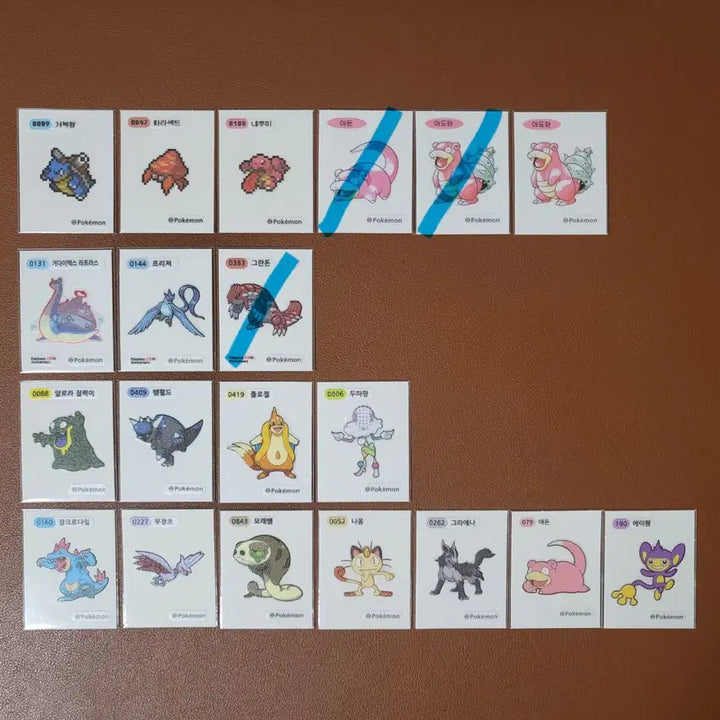 [BUNJANG] Pokemon Stickers (Pixel, Season 3, 4, 5) Individual Sale / 포켓몬 띠부씰 (픽셀, 시즌3,4,5..) 개별판매