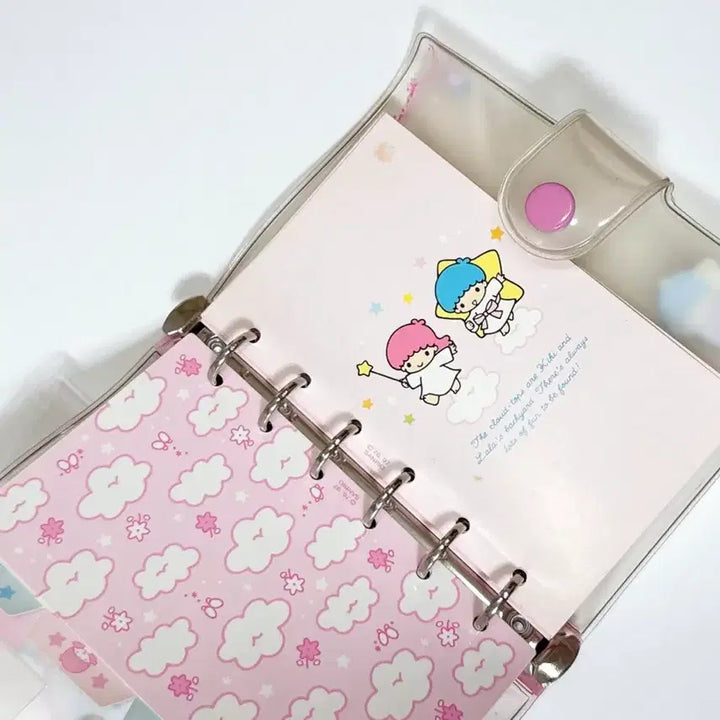 [BUNJANG] Sanrio Kiki &amp; Lala 6-Hole Diary Binder / 키키라라다이어리 키키라라바인더 고전키티다이어리 헤이세이