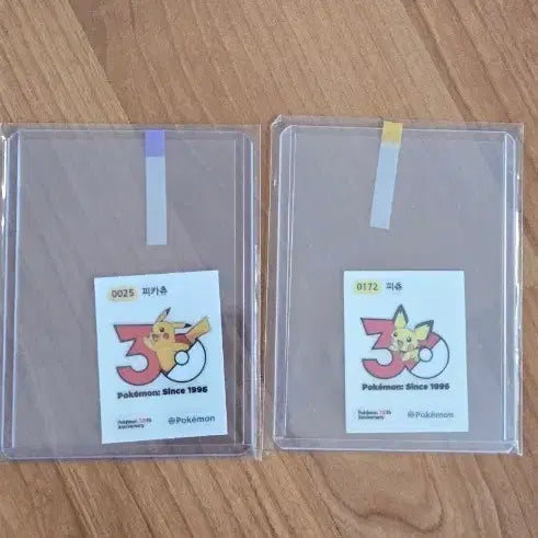 [BUNJANG] Pokemon 30th Anniversary Limited Edition Sticker Set (Pikachu &amp; Eevee) / 포켓몬 30주년 기념 띠부실  0025 0172