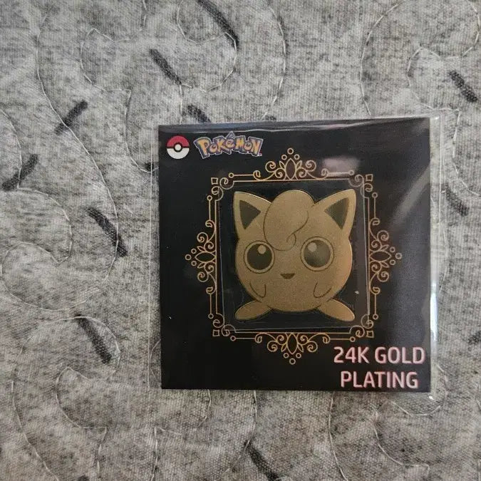 [BUNJANG] Pokemon Purin 24K Gold Plated Sticker / 포켓몬스터 푸린 24K 도금 스티커