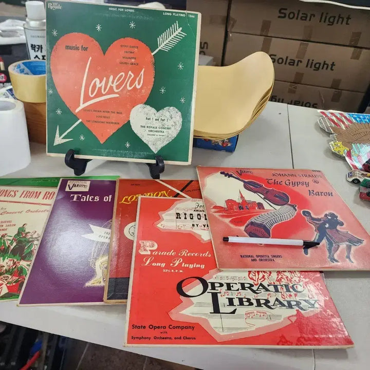 [BUNJANG] 1950s USA Vinyl Records LP (Set of 6, 25cm) / 1950년대 레코드판 lp USA 6개 25cm