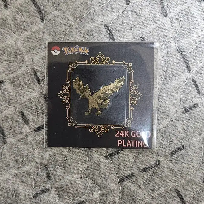 [BUNJANG] Pokemon Fire 24K Gold Plated Sticker / 포켓몬스터 파이어 24K 금도금 스티커