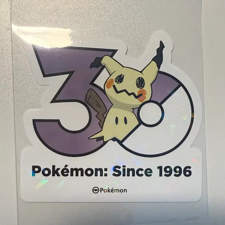 [BUNJANG] Pokemon 30th Anniversary Logo Sticker - Torchic / 포켓몬스터 30주년 로고 스티커 따라큐