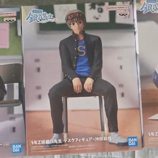 [BUNJANG] Gintama Class 3-Z Ginpachi-sensei Desk Figure 3-Set / 3년Z 긴파치선생 데스크 피규어 3종 세트