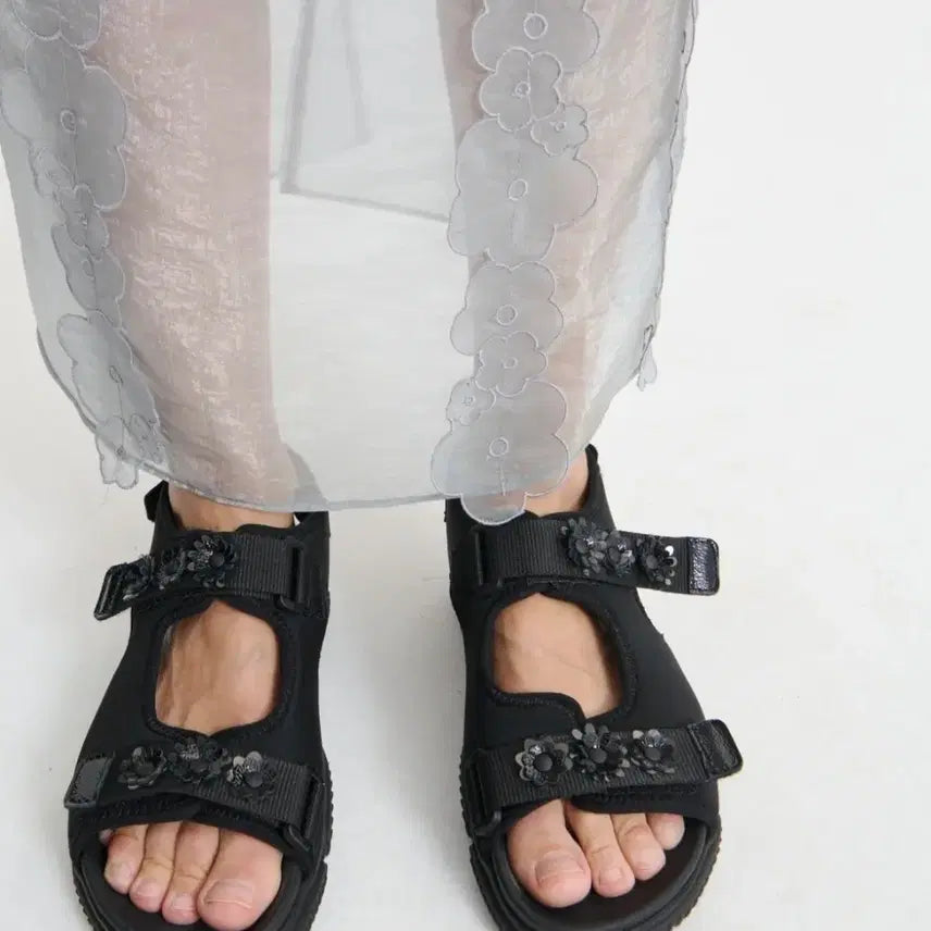 [BUNJANG] Cecilie Bahnsen Valeria Sandals - Black / 세실리에 반센 발레리아 샌들 슈즈