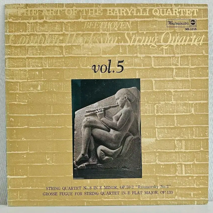 [BUNJANG] Beethoven String Quartet Vol. 5 LP - Barinoli Quartet / 베토벤 현악 사중주 LP