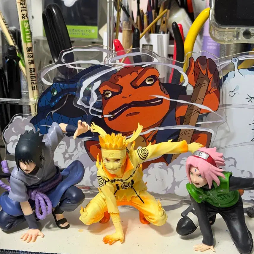 [BUNJANG] Naruto Panel Spectacle Figure Set Sakura &amp; Sasuke / 나루토 패널 스펙타클 피규어 사쿠라 사스케