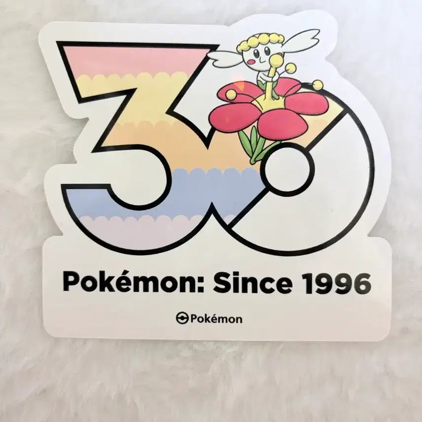 [BUNJANG] Pokemon 30th Anniversary Logo Sticker Flabébé / 포켓몬 30주년 로고스티커 플라베베