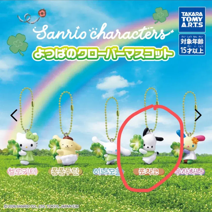 [BUNJANG] Sanrio Pochacco Four-Leaf Clover Gacha / 산리오 네잎클로버 가챠 포차코