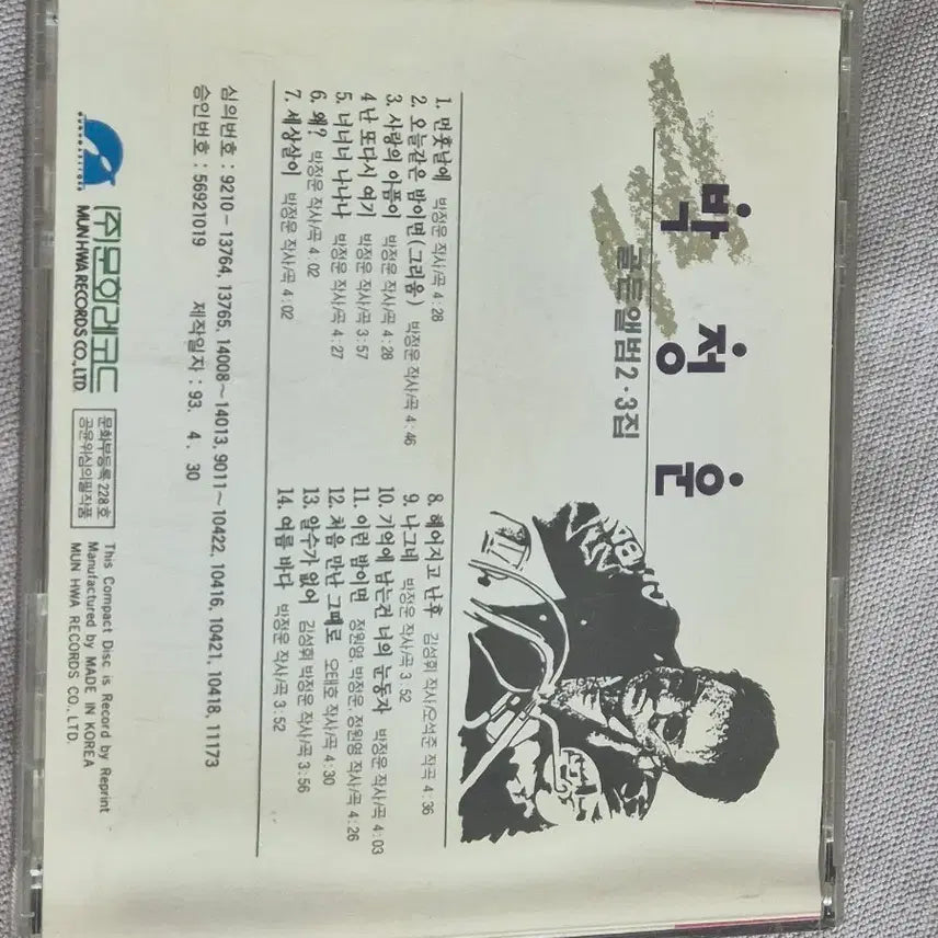 [BUNJANG] Park Jung Woon 2nd &amp; 3rd Album CD Bundle with Oh Tae Ho Vol. 2 CD / 박정운골든 앨범 2-3집 / 오태호 Vol.2 CD