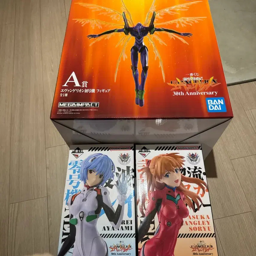 [BUNJANG] Evangelion 3-Figure Set (Unit-01, Asuka, Rei) / 에반게리온 피규어 3종 세트 (초호기/아스카/레이)
