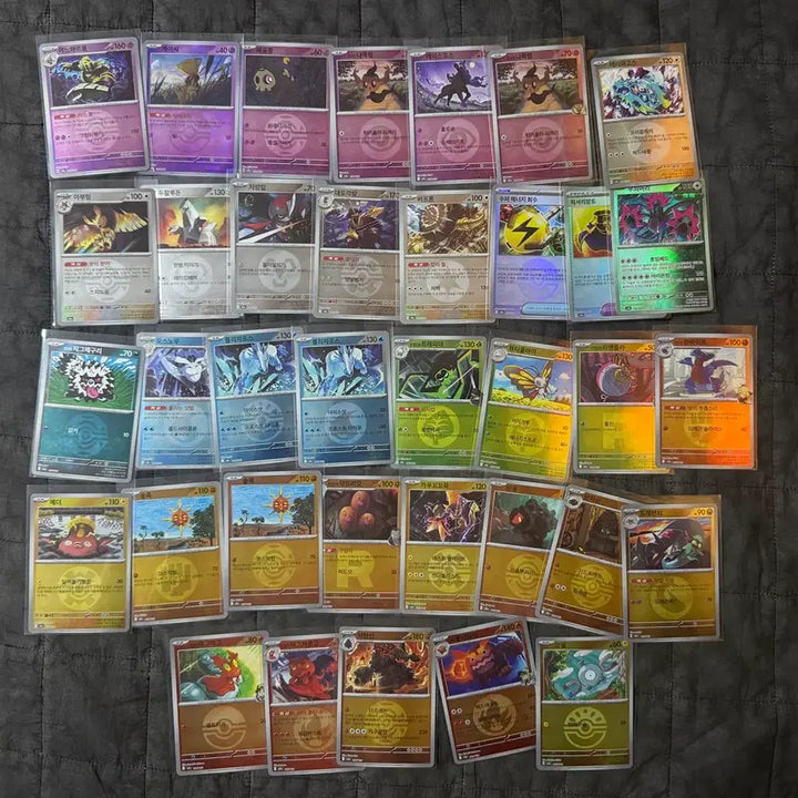[BUNJANG] Pokemon Card Monster Ball &amp; Type Holo Card Bundle Set (36 Cards) / 포켓몬카드 몬스터볼, 타입 홀로카드 36장 일괄