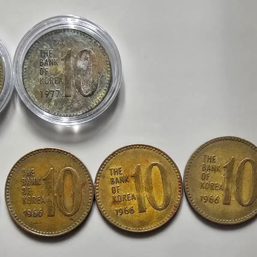 [BUNJANG] Vintage Coin Collection (1977, 1966) / 구10주 모음 (77,66년)