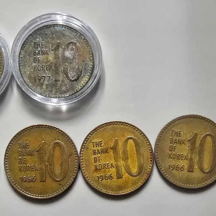 [BUNJANG] Vintage Coin Collection (1977, 1966) / 구10주 모음 (77,66년)