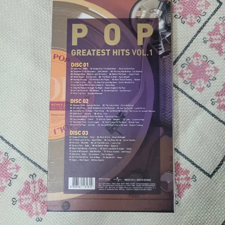 [BUNJANG] 100 Pop Masterpieces Loved by Koreans 3CD Set / 한국인이 사랑하는 팝명곡 100선 3시디