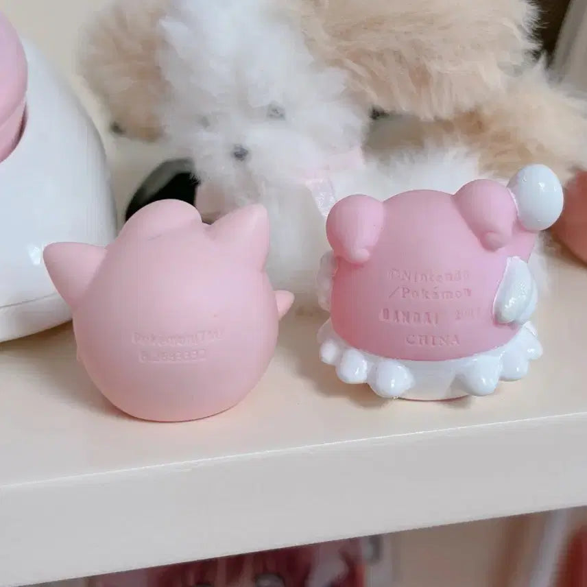 [BUNJANG] Vintage Bandai Pokemon Jigglypuff &amp; Chansey Finger Puppet Figures / 고전 반다이 포켓몬 푸린 해피너스 손가락 피규어