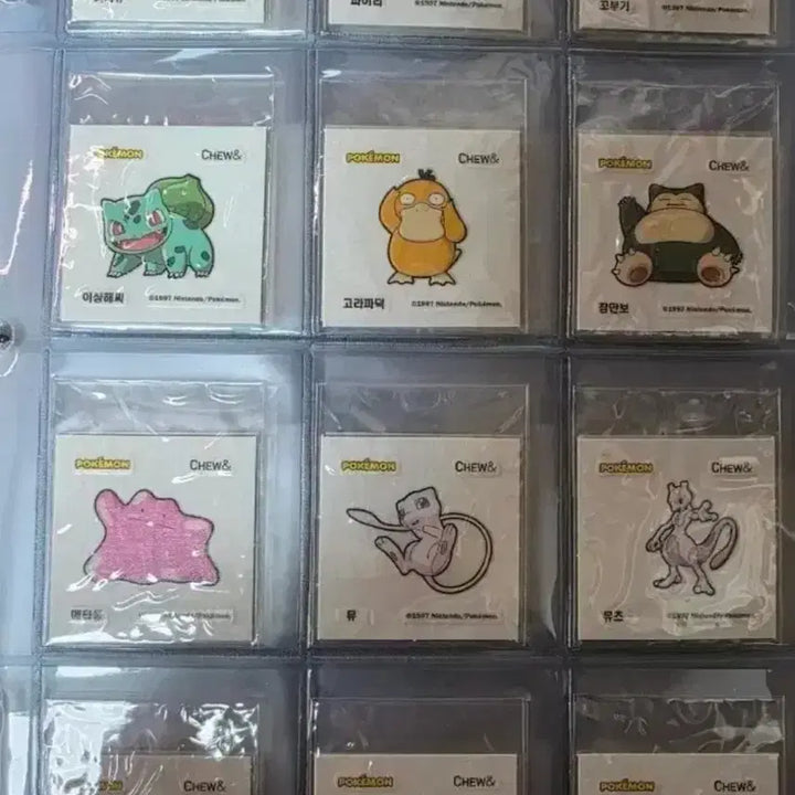 [BUNJANG] Pokemon Chu &amp; Co. Sticker Set (40 Types, All Types) / 단종)포켓몬 츄앤 띠부씰 40종 전종  고구마츄