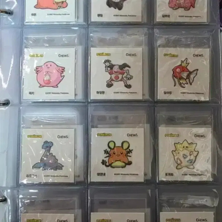 [BUNJANG] Pokemon Chu &amp; Co. Sticker Set (40 Types, All Types) / 단종)포켓몬 츄앤 띠부씰 40종 전종  고구마츄