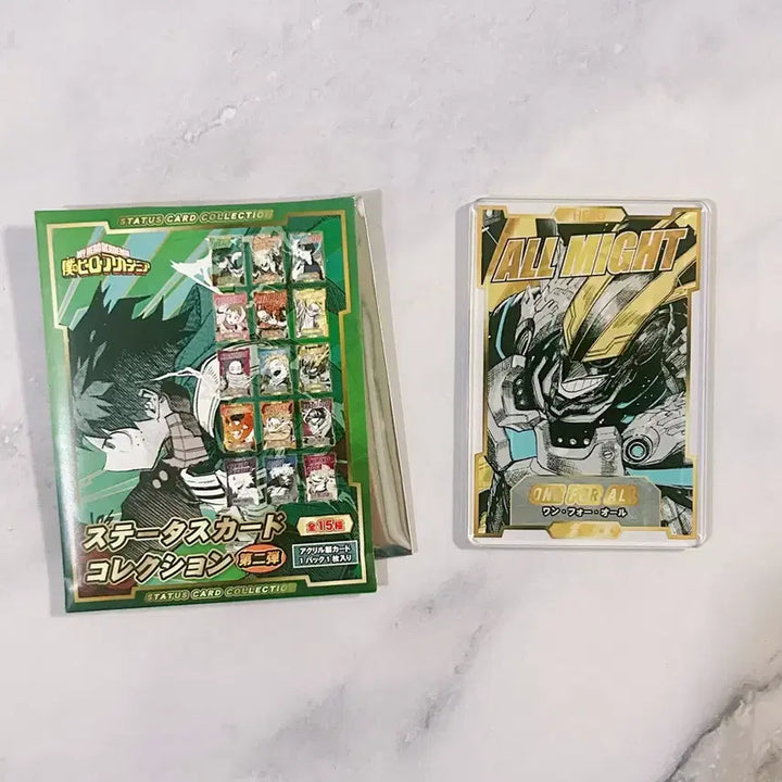 [BUNJANG] My Hero Academia All Might Jump Shop Status Card Vol. 2 / 히로아카 올마이트 점프샵 스테이터스 카드 2탄