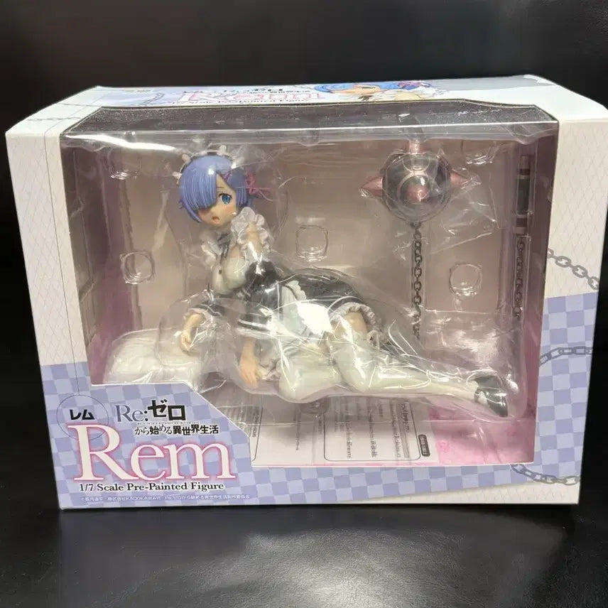 [BUNJANG] Re:Zero Rem Chara-Ani 1/7 Scale Figure (Sealed) / 리제로 렘 캬라아니 캐러애니 미개봉