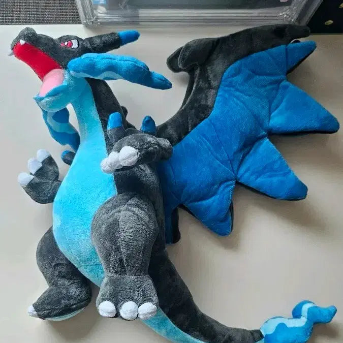 [BUNJANG] Pokemon Mega Charizard X Plush / 포켓몬스터 메가 리자몽X 인형