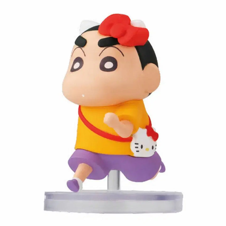 [BUNJANG] Bandai Crayon Shin-chan x Sanrio Collaboration Gacha Figure Set (Complete 10 Types) / [세트] 반다이 짱구 산리오 콜라보 가챠 피규어 전10종 일괄