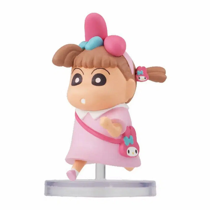 [BUNJANG] Bandai Crayon Shin-chan x Sanrio Collaboration Gacha Figure Set (Complete 10 Types) / [세트] 반다이 짱구 산리오 콜라보 가챠 피규어 전10종 일괄