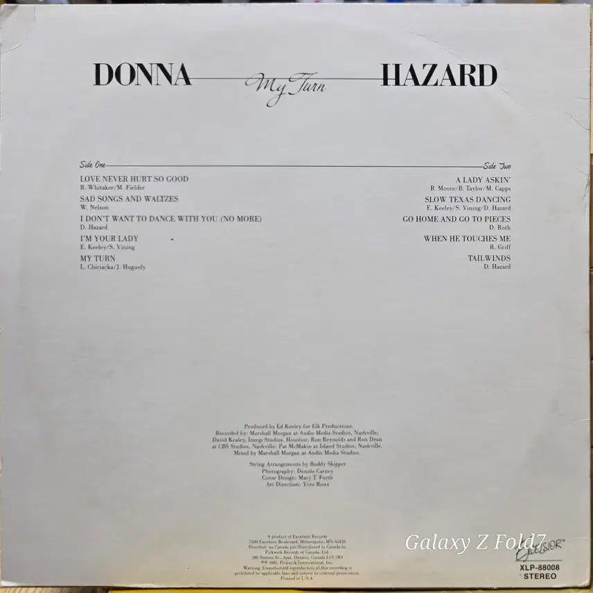 [BUNJANG] Donna Summer My Turn LP US First Press / BA-536. 도나 헤이저드. 미국 초반. My Turn LP