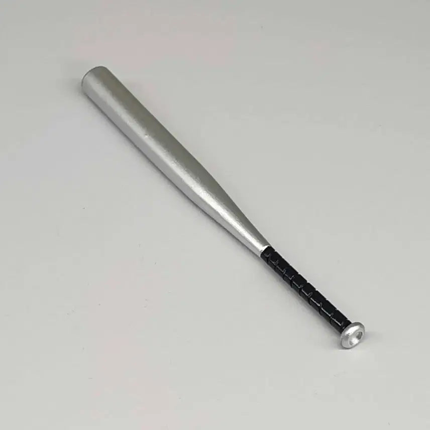 [BUNJANG] Silver Baseball Bat 1/6 Scale with Black Handle / 검정손잡이 은색 야구방망이(12인치 피규어)