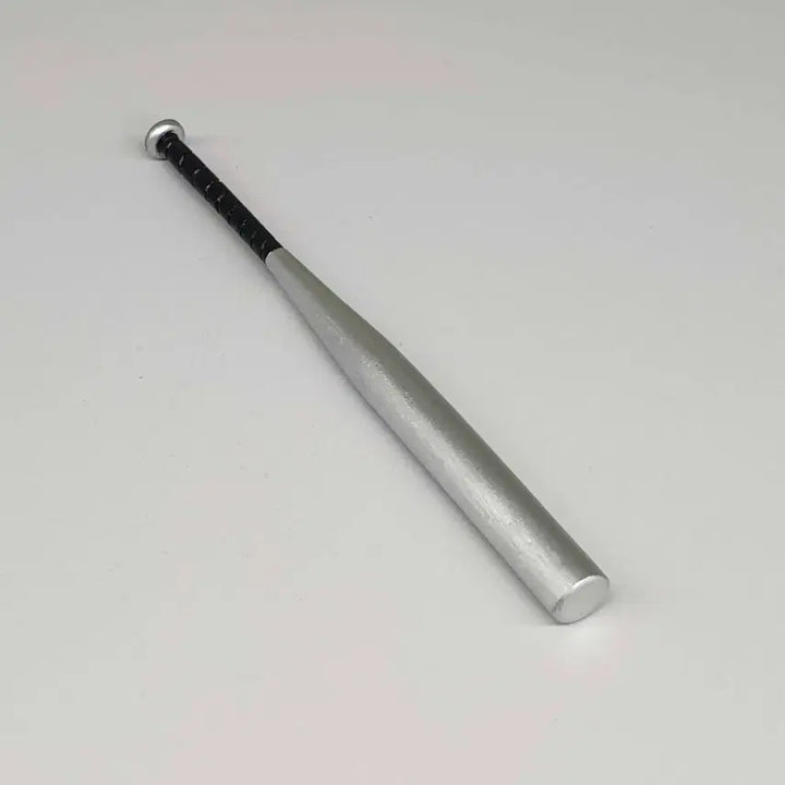 [BUNJANG] Silver Baseball Bat 1/6 Scale with Black Handle / 검정손잡이 은색 야구방망이(12인치 피규어)