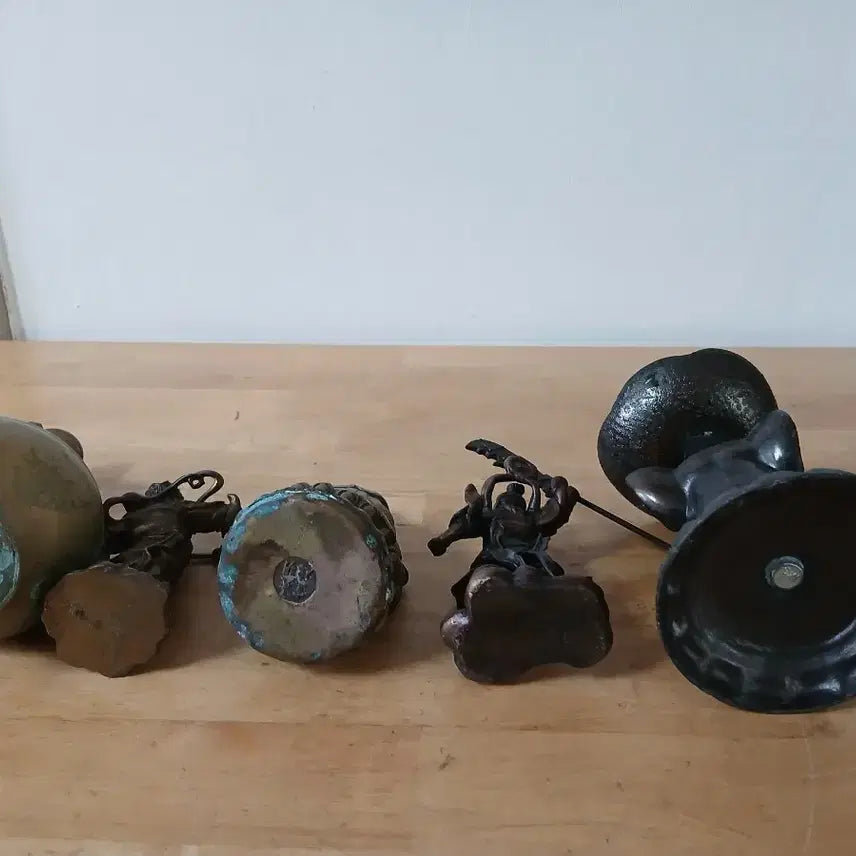[BUNJANG] Antique Decorative Accessory Set with Elephant Candlestick / 동 제품