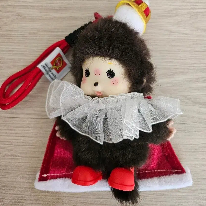 [BUNJANG] Monchhichi Crown and Cape Set Doll - New / 몬치치 왕관 망토 인형 - 새상품