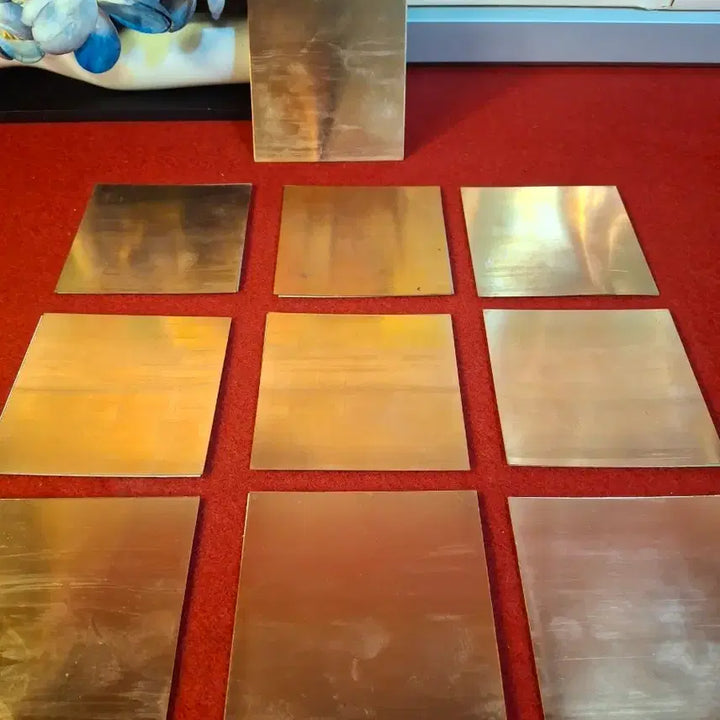 [BUNJANG] Unused Copper Plate Set (10 pcs, 10x10) / 미사용 동판 10장 10*10