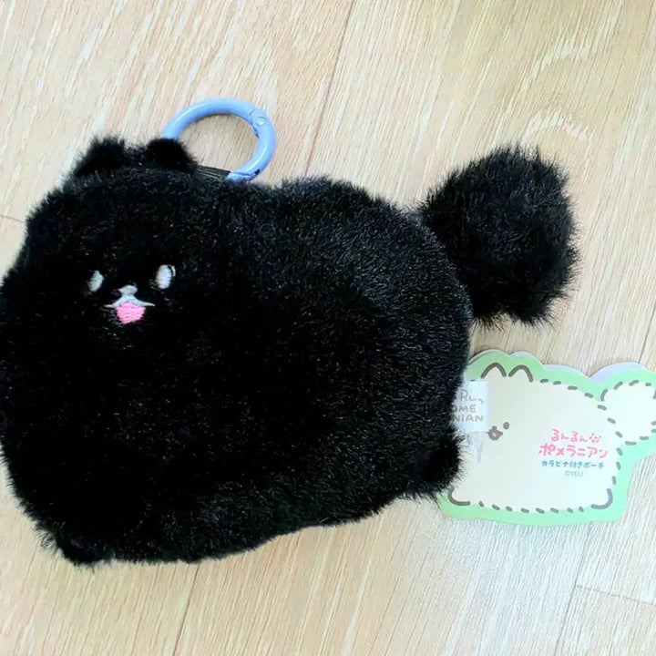 [BUNJANG] Black Pomeranian Pouch Keyring / 일본 인형뽑기 상품(ufo캐쳐) 포메라니안 파우치 키링 검정색