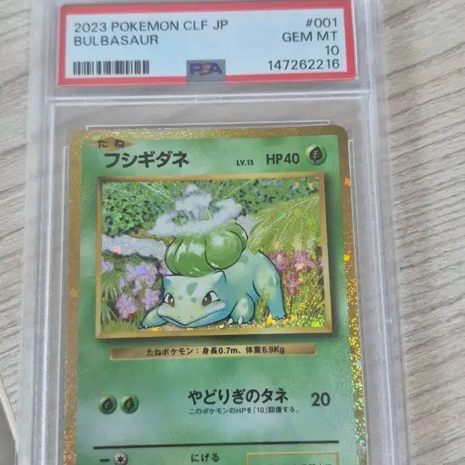 [BUNJANG] 2023 Pokemon CLF JP Bulbasaur GEM MT 10 PSA Graded Card / 2023 포켓몬 CLF JP 이상해씨 GEM MT 10 PSA