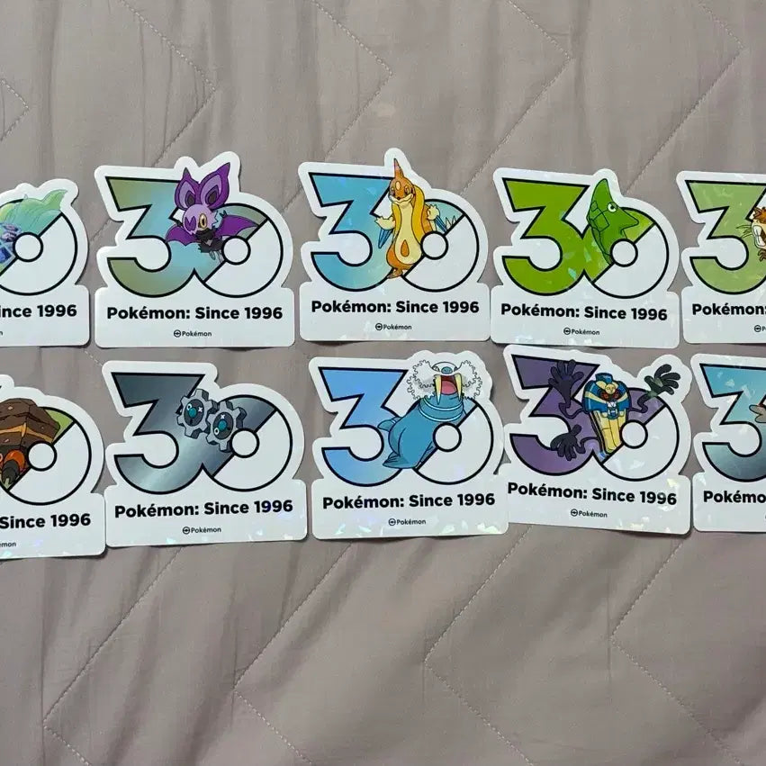[BUNJANG] Pokemon 30th Anniversary Logo Sticker / 포켓몬 30주년 로고 스티커
