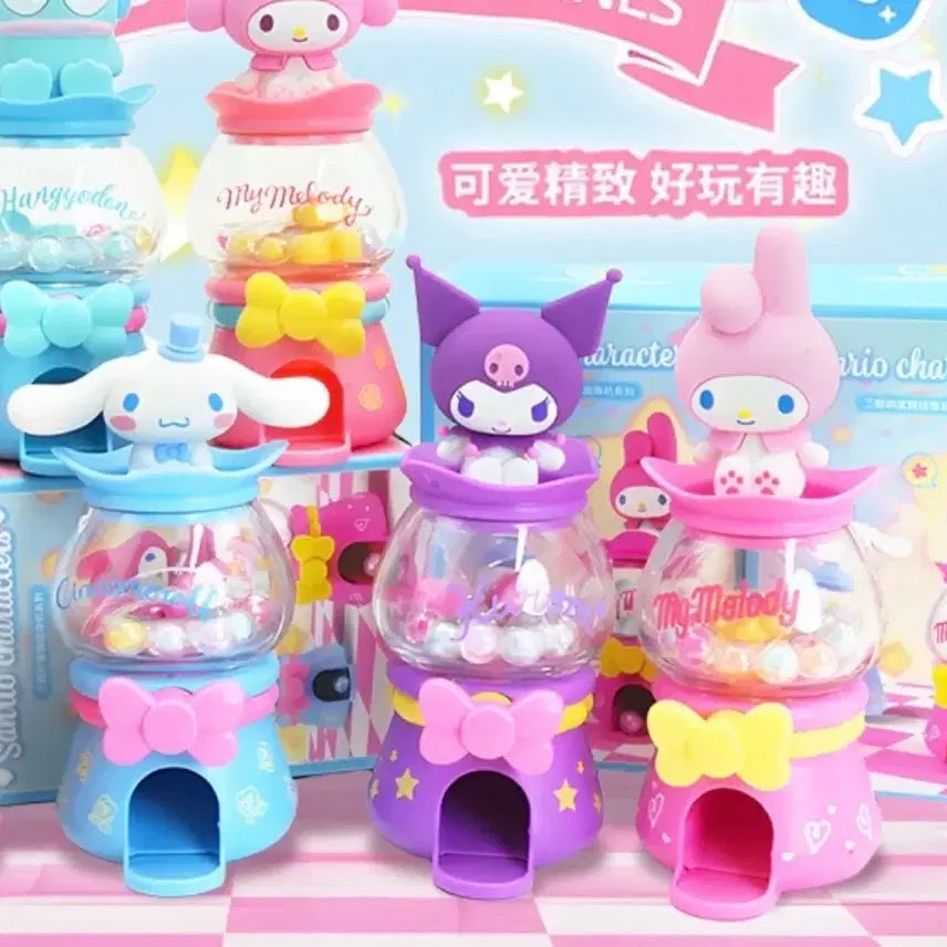 [BUNJANG] Sanrio Kuromi Gacha Machine Figure with Bracelet Beads / 정품 산리오 쿠로미 가챠 머신 피규어/ 팔찌만들기 구슬 자판기