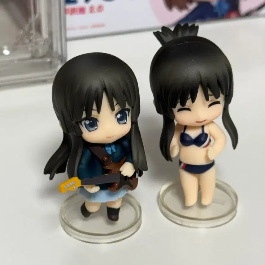 [BUNJANG] K-ON! Nendoroid Puchi Mio Akiyama Winter Swimsuit Figure Set (2 Types) / 케이온 넨도로이드 푸치 미오 동복 수영복 피규어 2종 일괄