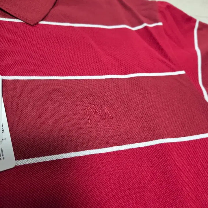[SOLD OUT] 유니클로 JWA 스트라이프 카라티 RED XL 새상품