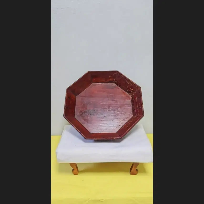 [BUNJANG] Antique Octagonal Wooden Tray / 옛날 모반 나무 함지 팔각 모반입니다