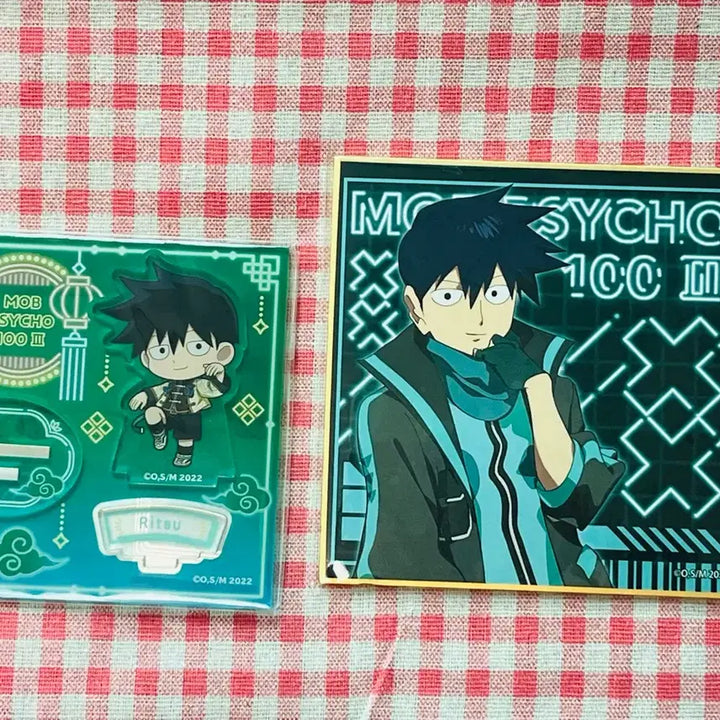 [BUNJANG] Mob Psycho 100 Ritsu Cyberpunk China Style Mini Acrylic Standee Bundle Set (Sealed) / 몹싸 리츠 사펑 색지+차이나 미니아크릴 미개봉 일괄