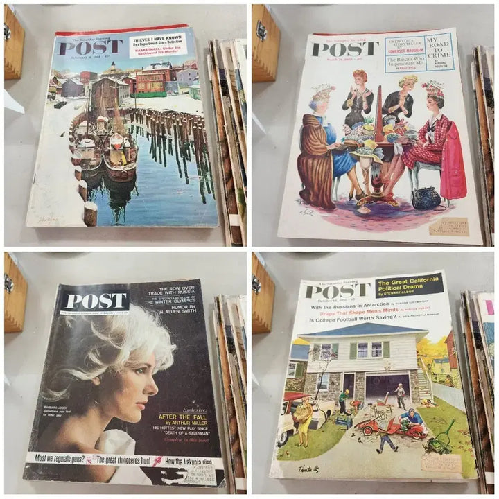 [BUNJANG] 1950s-1960s USA POST Magazine (Set of 4) / 4권에3만1950년60년대 USA POST잡지크기34.5cmX27.5c