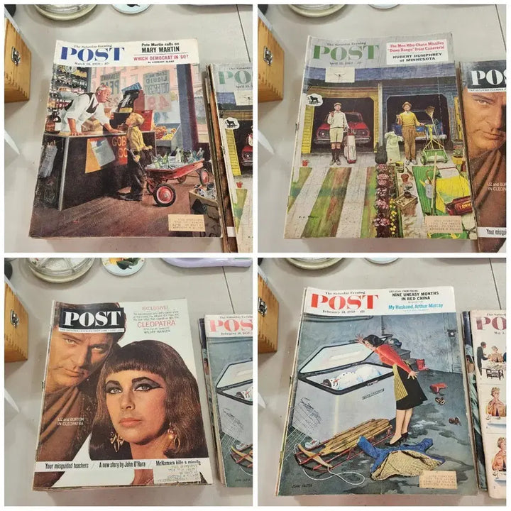 [BUNJANG] Vintage USA POST Magazine Set (1950s-1960s) / 4권에3만1950년60년대 USA POST잡지크기34.5cmX27.5c